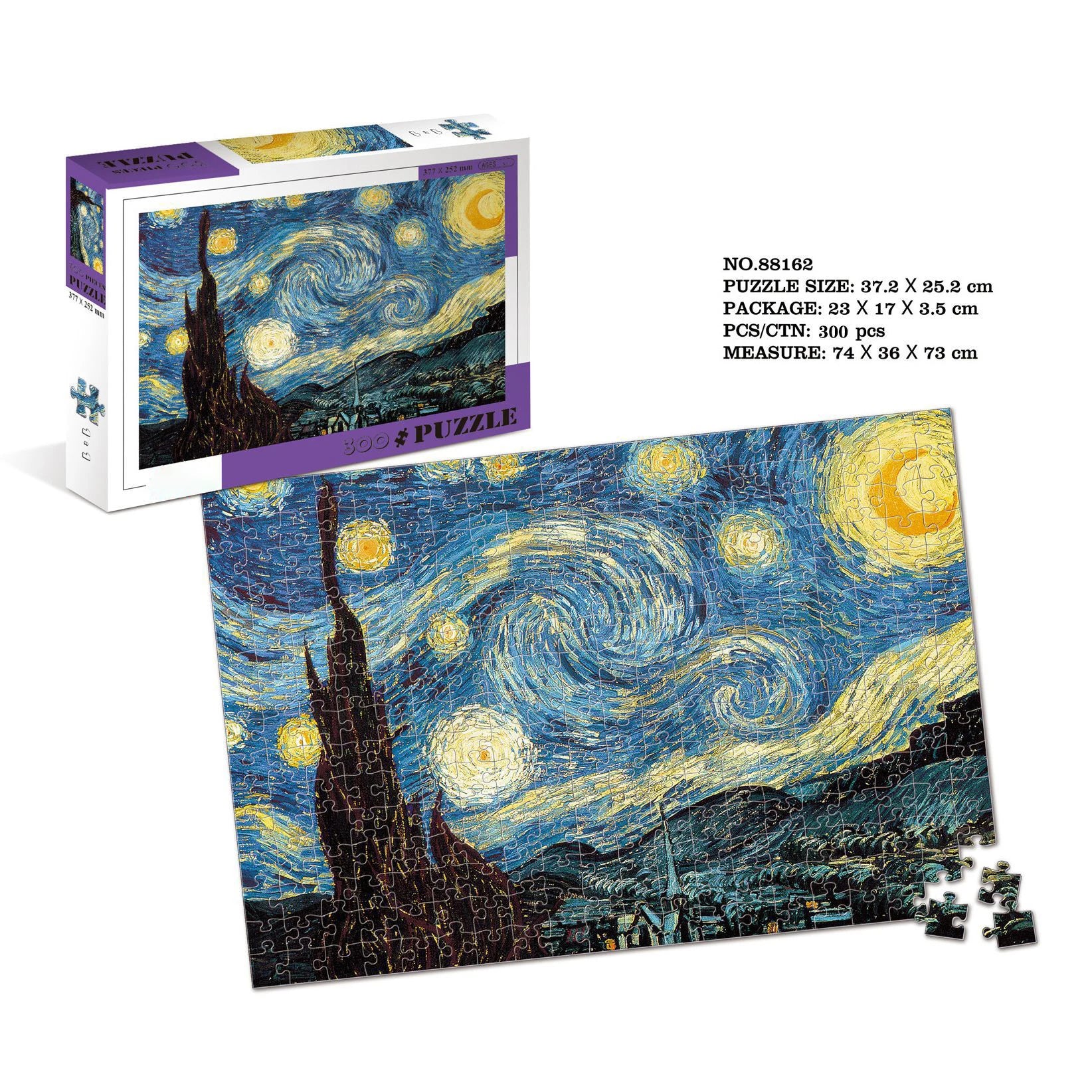 BGL Custom Design 3D Paper Puzzle Jigsaw 300 Piece DIY Toy for Adults with Puzzle Box
