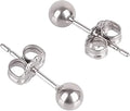 2025 Trendy Fashion Trend Women Round Titanium Stud Earrings Hypoallergenic Earrings