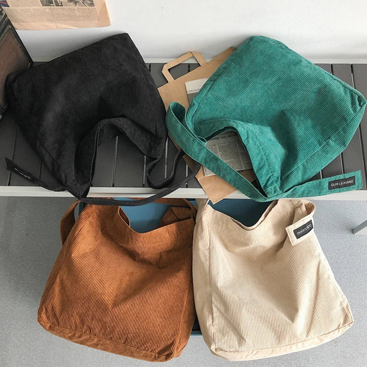 New Style Reusable Letter Pattern Casual Student Travel Grocery Large Shoulder Zipper Closure 10-15KG Capacity Customized Bag
