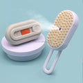 4 in 1 Cream Cat Steam Brush Rechargeable Anti-Static Pet Brushes for Dogs Massaging Cleaning Shedding & Combing All-In-One