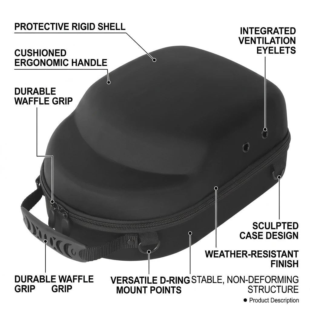 EVA Custom Printed Fashional Sport Cap Carrier Case Baseball Hat Travel Bag for Outdoor Activities