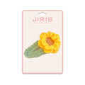 JIRIS Popular Fashion Hair Accessory Clip Cute Flowers Pearl Colorful Weave Cotton Soft Alloy 6*3.5cm for Girls Women Ladies