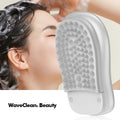 Portable Electric Use Charge Silicone Brushing Hair Scrubber Massager Brush Scalp Cleaning Brush