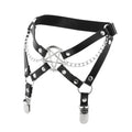 New Personalized Temperament Sexy Gothic Star Leather Thigh Ring Stage Performance Chain Elastic Garter