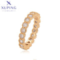 R-011 Xuping Jewelry Fashion Ring 18K Gold Color Iced Out Luxury Fancy Copper Romantic Anniversary Trendy Engagement Ring