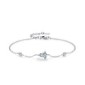 SL2048  925 Sterling Silver Geometric Pattern Chain Bracelet for Women Simple Design Statement Jewelry Party Gift