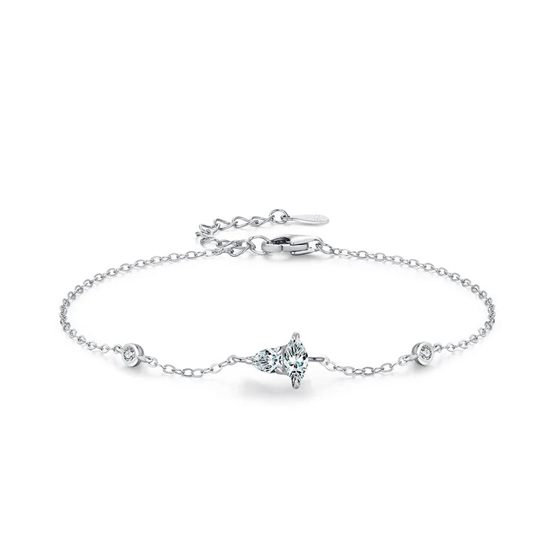 SL2048  925 Sterling Silver Geometric Pattern Chain Bracelet for Women Simple Design Statement Jewelry Party Gift