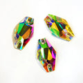 YANRUO 3261  Crystal ab Hexagon Sew on Rhinestones Flatback Crystal Glass Stones for Wedding Dress