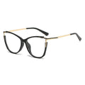 Trendy Style Metal and TR90 Women Optical Frame Eyeglasses Frame for Girls Custom Logo Optical Glasses  Eyewear