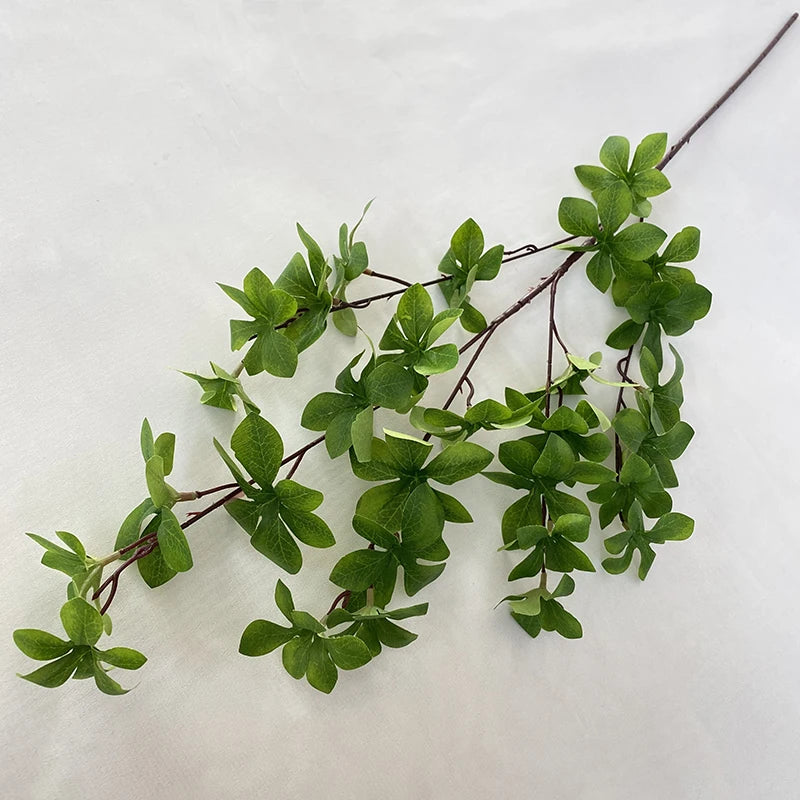 Japanese Hanging Clock Leaves Five Fork for Wedding Decoration Artificial Plants