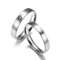 Classical Silver Stainless Steel Fashionable Simple Pattern Sun and Moon Rings Luminous Rings Wholesale