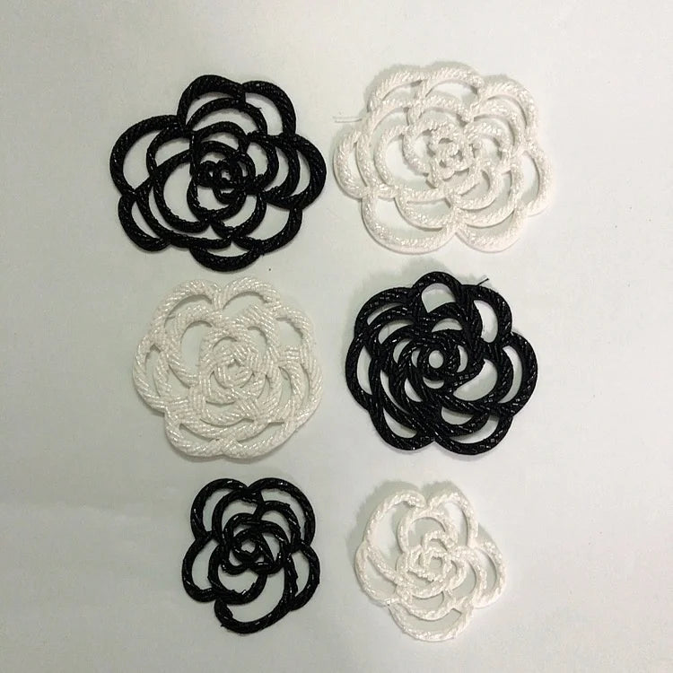 Fancy Garment Diy Decorative Hollow Out Embroidered Beaded Flower Patches LT9320