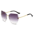 3213 Newest Fashion Rimless Sun Glasses Frameless Shades Oversized Retro Sunglasses Trend Sunglasses Women Eyewear