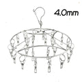 Single Strong Stainless Steel Folding Clothing Hanger and Socks Hanger of Socks Rack and Cleaning Clothes Hanger with 24 Pegs