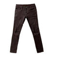 DENIMGUYS American Street Style Men's Vintage Washed Ripped Distressed Skinny Stretch Men Denim Waxed Jeans Coated Pants