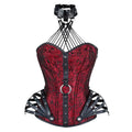 Steampunk Corset Gothic Clothing Sexy Faux Leather Halter Steel Boned Zip Corsets and Bustiers Modeling Strap Newest
