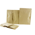 Recycled Kraft Paper Dried Mushroom Zipper Zip Lock Packaging Pouch Packing Ammonium Foil Ziplock Bags for Seeds Package