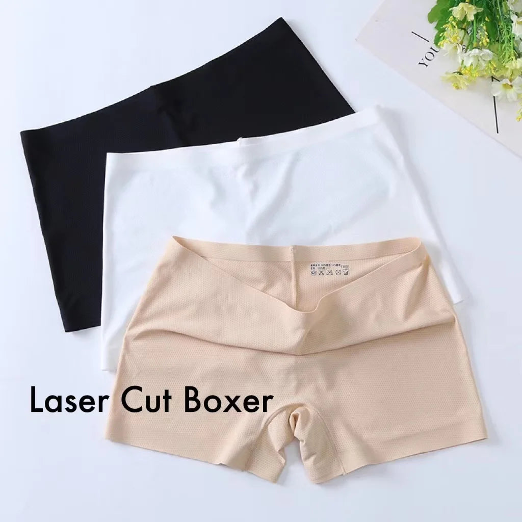 Breathable Traceless Ladies Boxer Panties Mesh Panties for Women