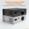 TZR Custom Aluminum Amplifier Enclosure Case | OEM Sheet Metal Bending HiFi Audio Project Box DIY Chassis