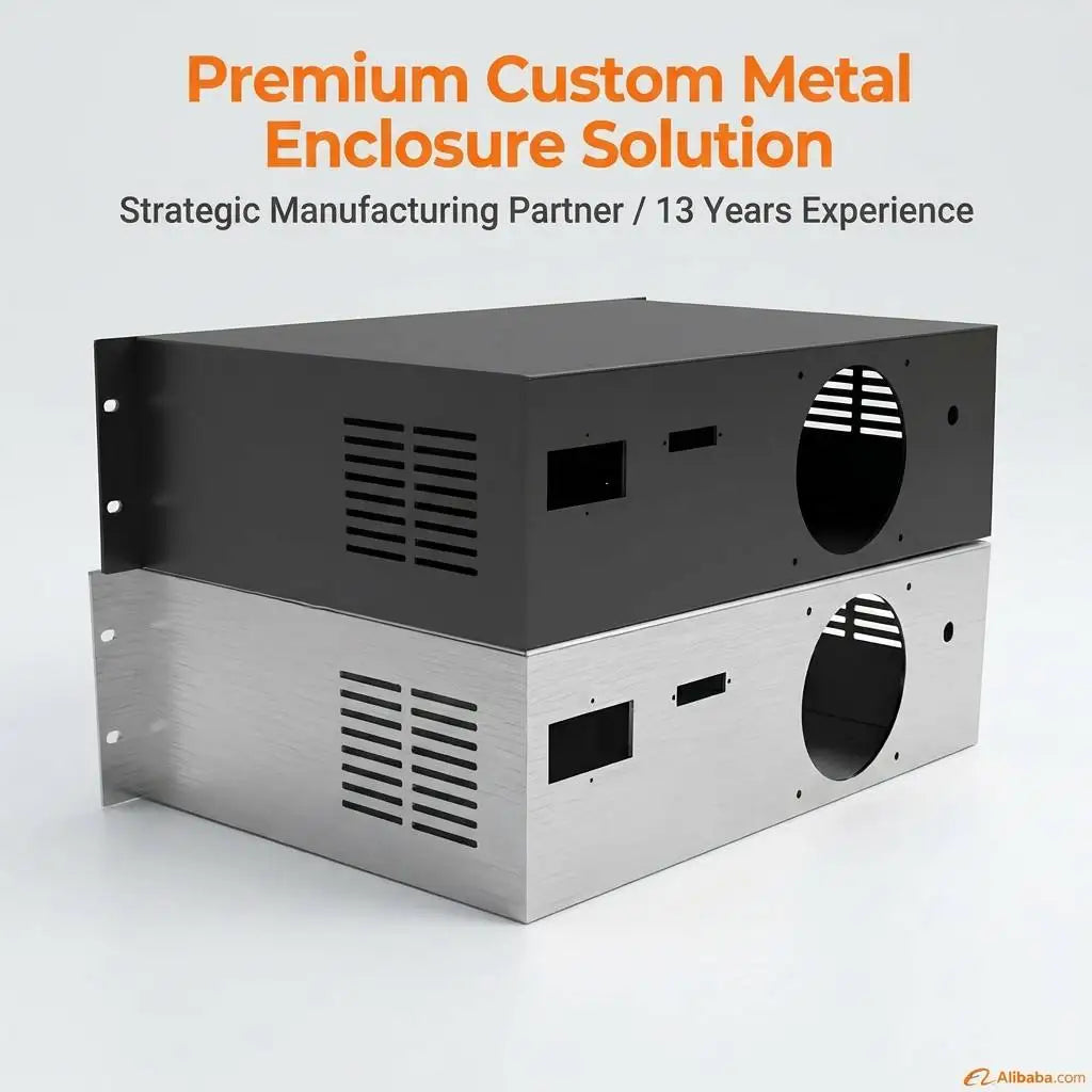 TZR Custom Aluminum Amplifier Enclosure Case | OEM Sheet Metal Bending HiFi Audio Project Box DIY Chassis