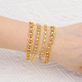 Jxx Fast Delivery 24K Gold Plated Brass Personalised Womens Fashion Charm Bracelets Good Price Bead Bracelets