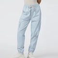 OEM Wholesale Winter Casual Women Sports Pants Custom Logo Eco-Friendly Breathable Drawstring Closure Regular Fit Stacked Mid