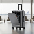 20-Inch Front Opening Trolley Suitcase Lightweight Matte ABS+PC Spinner Caster Board Carrying 24-Inch Board Carrying Suitcase