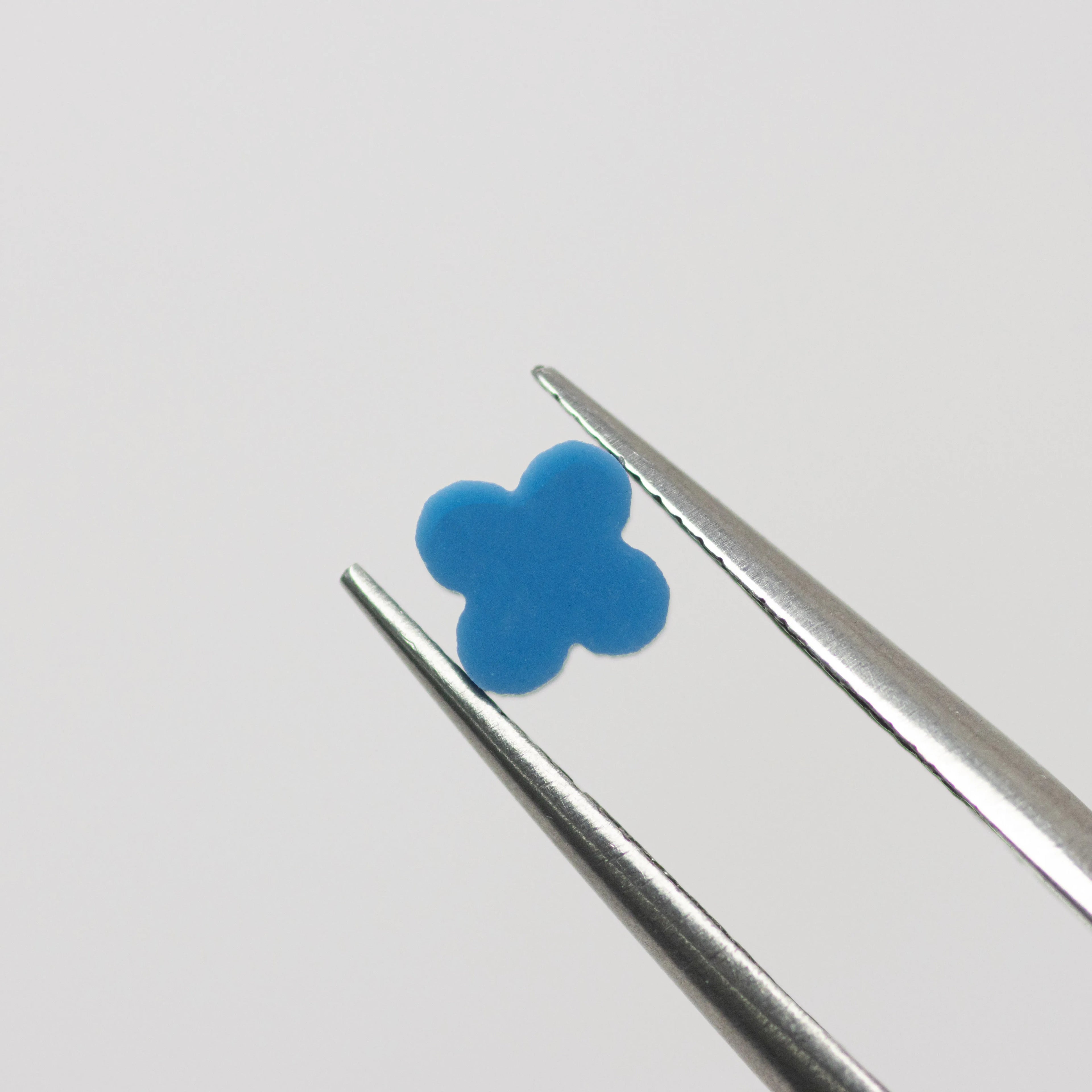 High Quality Colorful Turquoise Blue Four Leaf Clover Stones 6*6mm for Jewelry Making