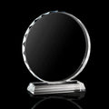 Guangzhou Wholesale Blank Round Crystal Medal Trophy Custom Personalized Logo Crystal Glass Trophy Award