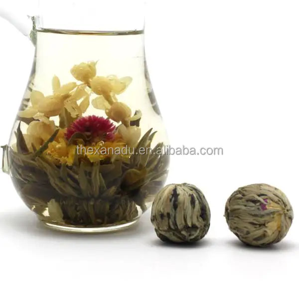 Xanadu Blooming Flower Balls Handmade Chinese 20 Flavors Assorted Flower Green Blooming Tea Combos 20 Flavors Mixed