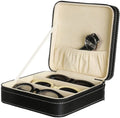 Custom Logo Luxury Multiple Sunglasses Watch Jewelry Box 3 Slot Glasses Storage PU Leather Cases Package