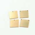GP Fashion 14K Gold Filled Square Blank Sheet Pendant Charm for Jewelry DIY Making Accessories