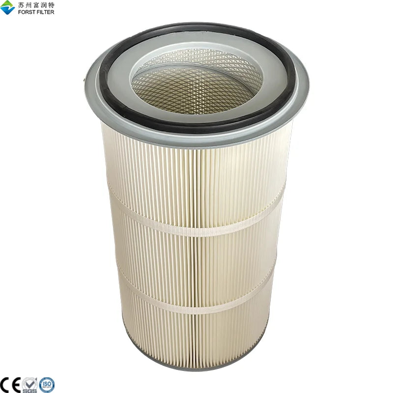 Laser Cutting Sandblasting Workshop Dust Treatment Custom Flange End Cap Industrial Removal Explosion Proof Air Filter Cartridge
