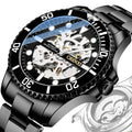 2023 Mens Watches Top Brand Luxury Visible Reloj Hombre Automatic Stainless Steel Skeleton Tourbillon Mechanical Watch for Men
