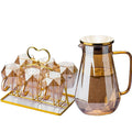 Morden Style Steel Filter Pitcher Carafe En Verre Pour Eau Water Jug with Sleeve