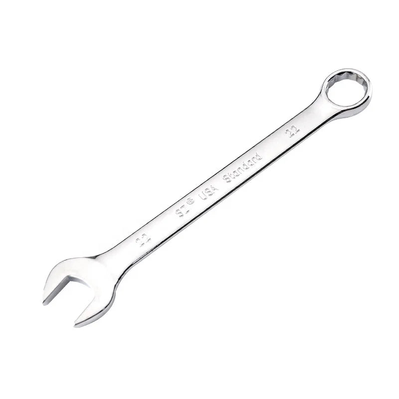 Hot Sale 15-Piece Metric 8-22 mm Combination Wrench Set Chrome Vanadium Steel Customized OEM Support