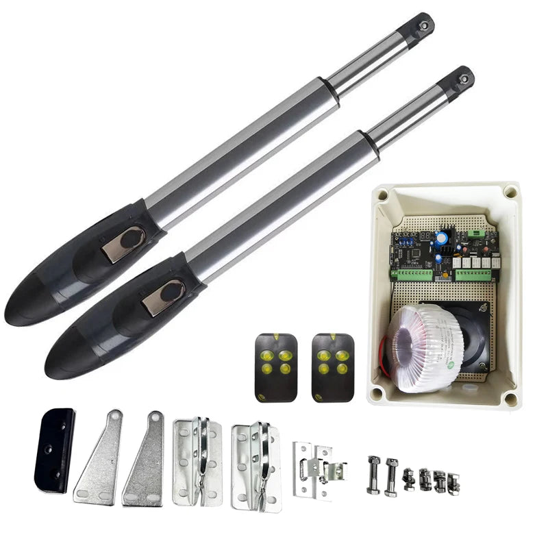 DC24V Motor Max Gate Weight 500 kg Solar Panel Automatic Swing Gate Opener