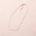 Fenny 18K Gold Plated No Fade Permanent Fine Basic Snake Chain Necklace for Women Jewelry Stainless Steel Jewelry Wholesale