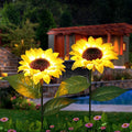 Solar Sunflower Light 2 Pack Powered Outdoor Lights Decorations 6 Led Colorful Christmas Decoration Solar Flower Light