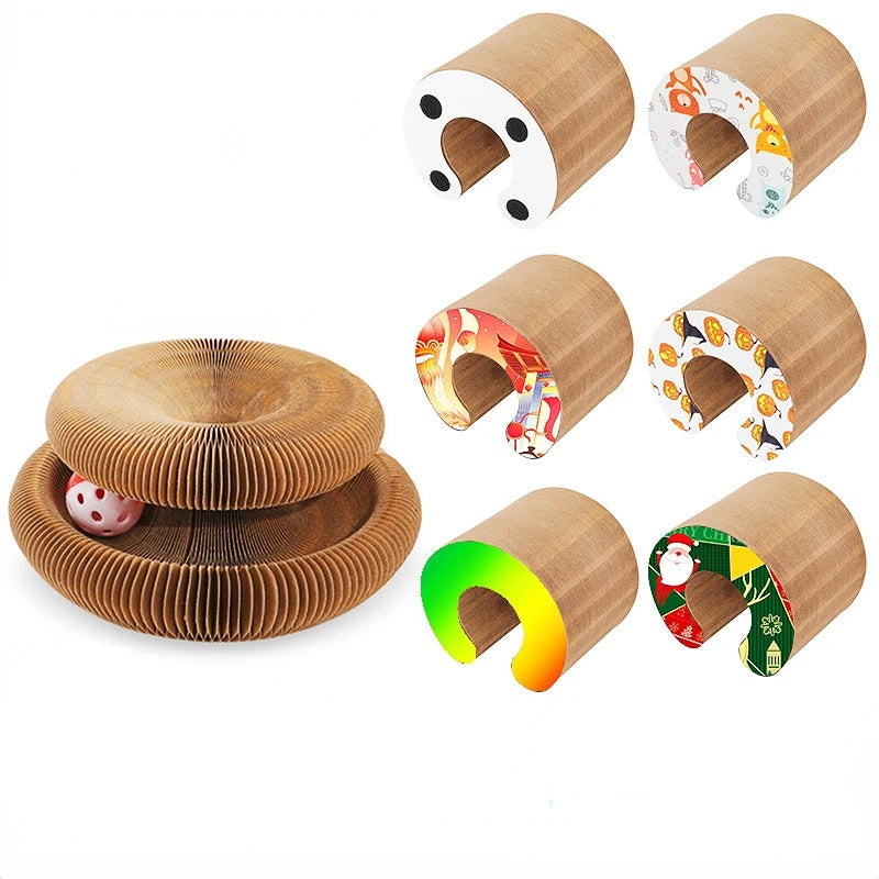 Magic Organ Scratching Board with Bell Cat Grinding Claw Climbing Frame Cat Accessories  Cat Accordion
