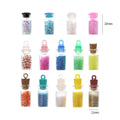 1ml Glass Cork Bottle 11x22mm Glass Wishing Bottle Drifting Bottle with Plastic Cork