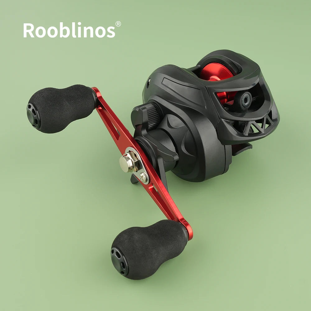 [Germany Stock] Rooblinos AC Waterdrop Baitcasting Reel Left Hand Plastic 7.2:1 Gear Ratio