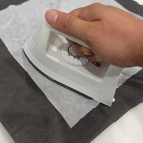 PA / PES Coating Iron on Polyester or Nylon Interfacing Fabric Non Woven Interlining Adhesive Fabric-YNDN75-75GSM