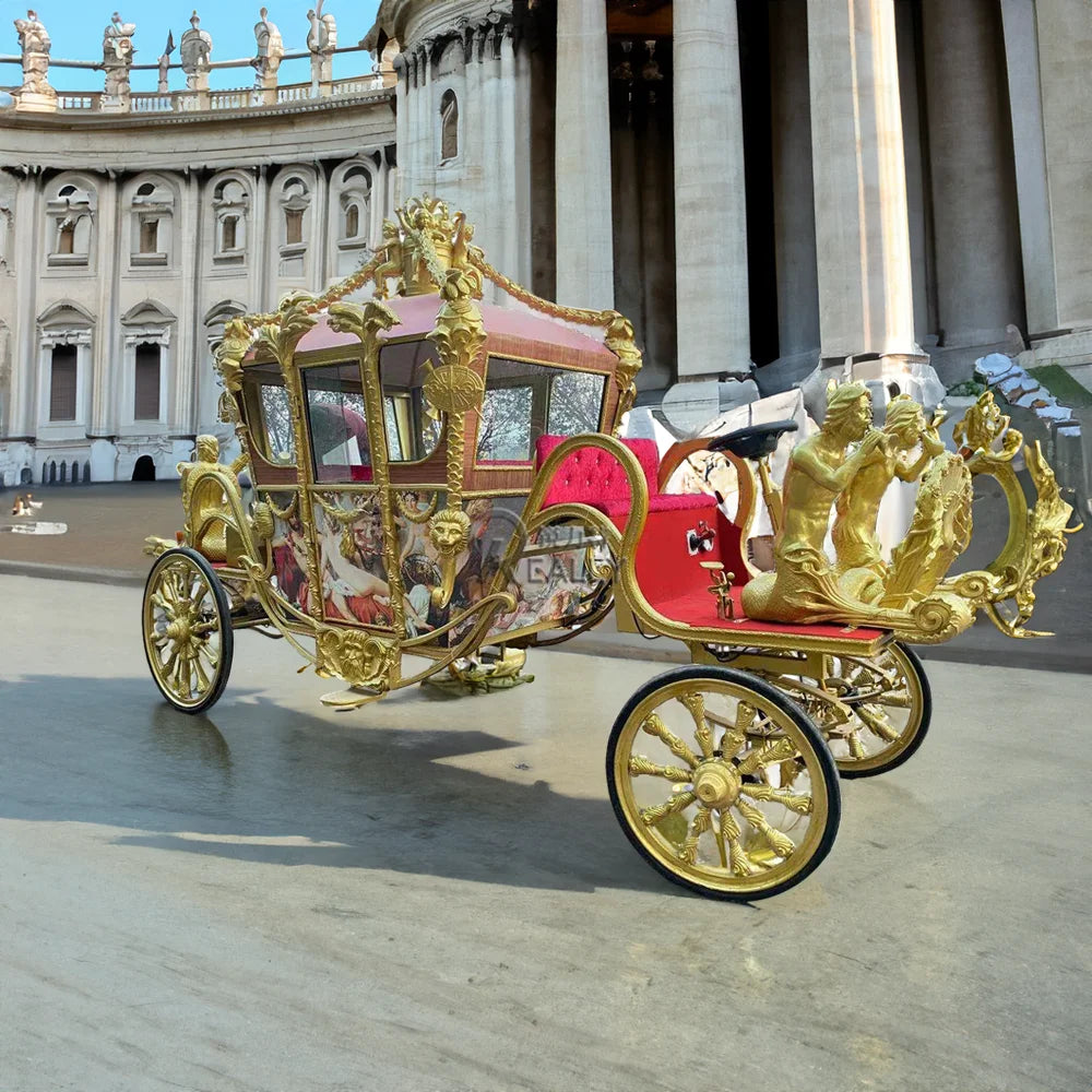 Luxury Fashion Royal Electric Horse Carriage Special Transportation for Sightseeing Tourism Bridal