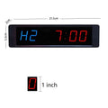 Hot Selling 1 Inch Wall Clock Interval Digital Stopwatch Timer Indoor Sports Training Workout Home Gym Fitness Clock