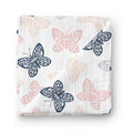 Custom Packaging Cotton Gauze Blanket Wholesale Butterfly Baby Muslin Swaddle