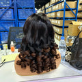 Bouncy Curly Double Drawn Vietnamese Wig Raw 100% Virgin Human Hair Wig Lace Front Wig