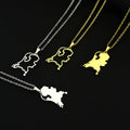 Manufacturer Stainless Steel Enameled Holland Map Chain Necklace 18K Gold Plated Enamel Netherlands Flag Map Pendant Necklace