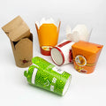 Eco-Friendly Biodegradable Disposable Instant Noodles Soup Packaging Bowl Biodegradable Takeaway Meal Food Paper Embossing Sushi