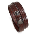 Men's Vintage Genuine Leather Fashion Bracelet Stylish Bangles for Men's Jewelry
